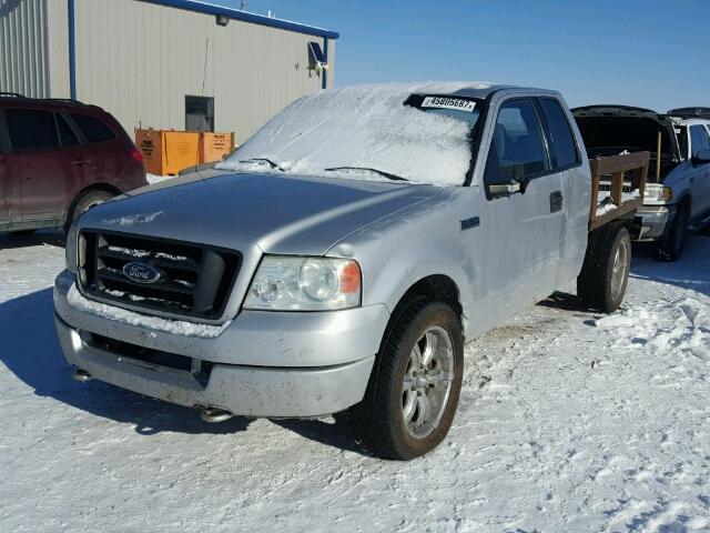 1FTRX14W34NA92446 - 2004 FORD F150 SILVER photo 2