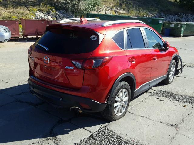 JM3KE4CY6F0452117 - 2015 MAZDA CX-5 TOURI RED photo 4