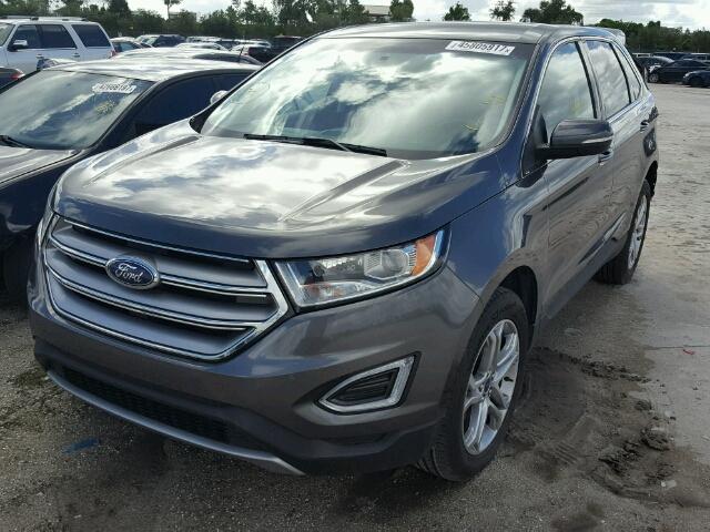 2FMPK3K97GBB05287 - 2016 FORD EDGE Сірий фото 2