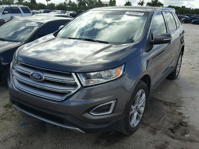 2FMPK3K97GBB05287 - 2016 FORD EDGE GRAY photo 2