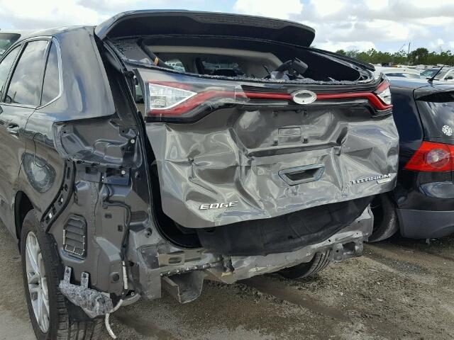 2FMPK3K97GBB05287 - 2016 FORD EDGE GRAY photo 9