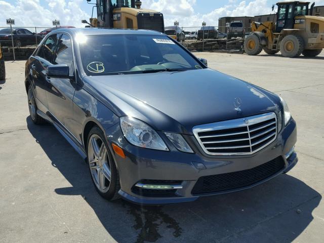 WDDHF8JB4DA715188 - 2013 MERCEDES-BENZ E 350 4MAT GRAY photo 1