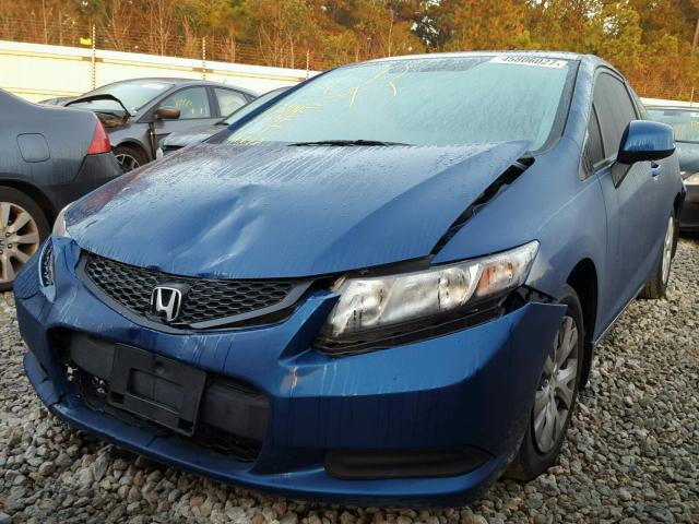 2HGFG3B58CH555120 - 2012 HONDA CIVIC LX BLUE photo 2