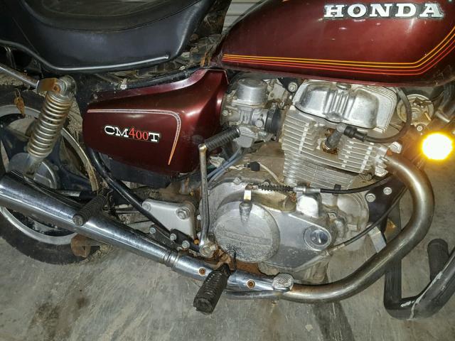 NC012009488 - 1979 HONDA CM400T BROWN photo 7