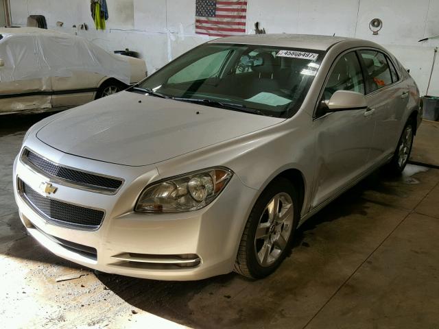 1G1ZC5EB8A4108343 - 2010 CHEVROLET MALIBU 1LT SILVER photo 2