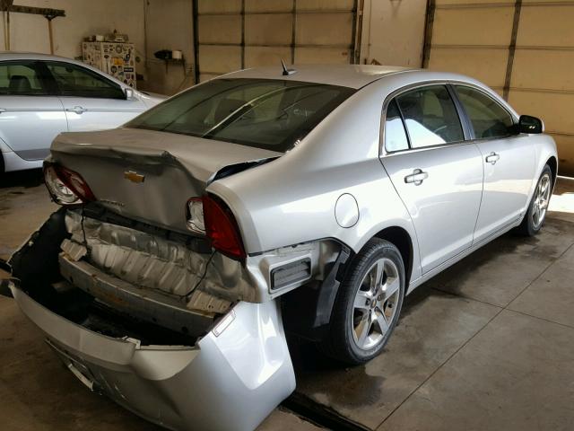 1G1ZC5EB8A4108343 - 2010 CHEVROLET MALIBU 1LT SILVER photo 4