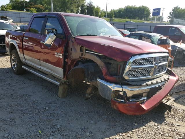 1C6RR7NT5DS637816 - 2013 RAM 1500 LARAM MAROON photo 1