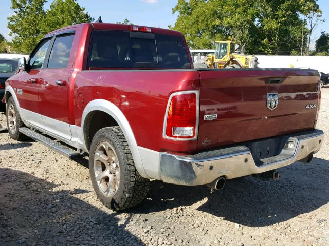 1C6RR7NT5DS637816 - 2013 RAM 1500 LARAM MAROON photo 3