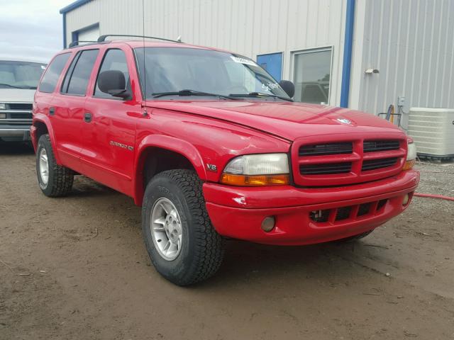 1B4HS28N8YF214667 - 2000 DODGE DURANGO RED photo 1