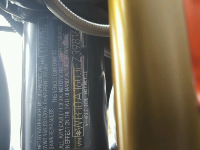 WB10A1603EZ398167 - 2014 BMW R NINE T BLACK photo 10