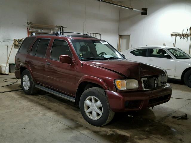 JN8DR09Y51W611919 - 2001 NISSAN PATHFINDER BURGUNDY photo 1