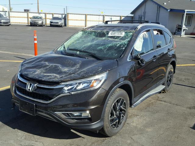 2HKRM4H7XFH666363 - 2015 HONDA CR-V EXL BLACK photo 2