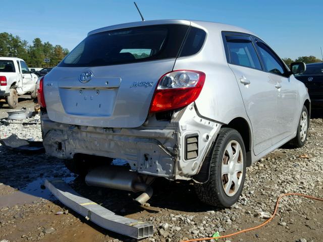 2T1KU40E49C073195 - 2009 TOYOTA COROLLA MA SILVER photo 4