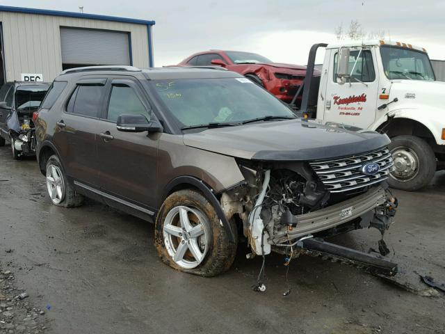 1FM5K8D89GGA42954 - 2016 FORD EXPLORER X BROWN photo 1