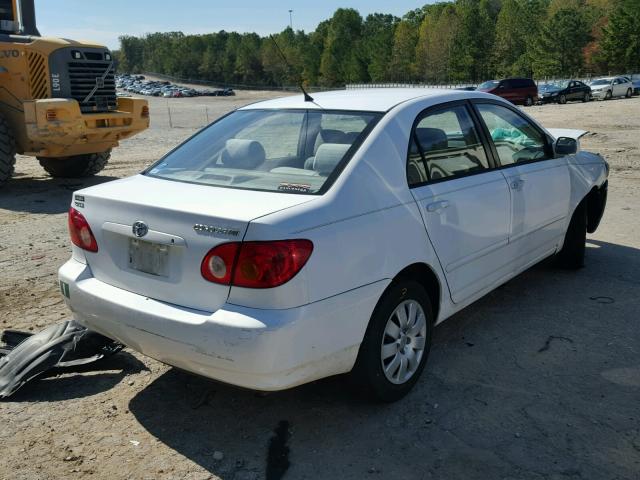 2T1BR32E24C315421 - 2004 TOYOTA COROLLA CE WHITE photo 4