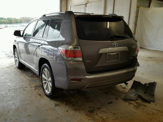 JTEDC3EH6B2003660 - 2011 TOYOTA HIGHLANDER GRAY photo 3