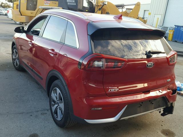 KNDCB3LC4H5098656 - 2017 KIA NIRO FE RED photo 3