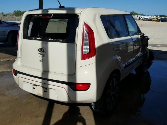 KNDJT2A61D7513121 - 2013 KIA SOUL WHITE photo 4