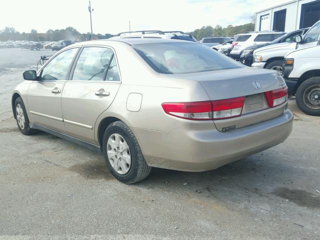 3HGCM563X3G707009 - 2003 HONDA ACCORD LX TAN photo 3