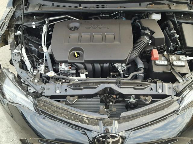 5YFBURHE9HP689412 - 2017 TOYOTA COROLLA L BLACK photo 7