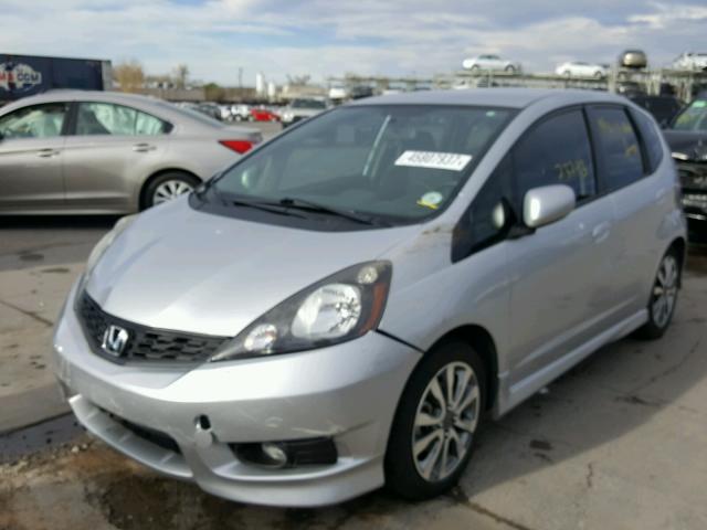 JHMGE8H54DC019247 - 2013 HONDA FIT SPORT SILVER photo 2