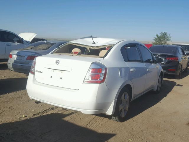 3N1AB61E38L748030 - 2008 NISSAN SENTRA 2.0 WHITE photo 4