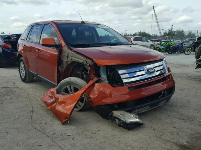 2FMDK38C07BB35169 - 2007 FORD EDGE SEL ORANGE photo 1