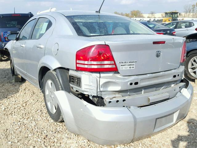 1B3LC46J38N252174 - 2008 DODGE AVENGER SILVER photo 3