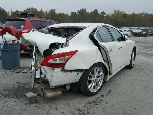 1N4AA5AP9BC861002 - 2011 NISSAN MAXIMA S WHITE photo 4