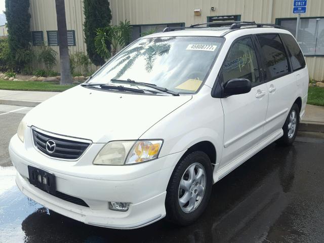 JM3LW28G9Y0133660 - 2000 MAZDA MPV WAGON WHITE photo 2