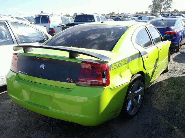 2B3KA53H57H738890 - 2007 DODGE CHARGER R/ GREEN photo 4