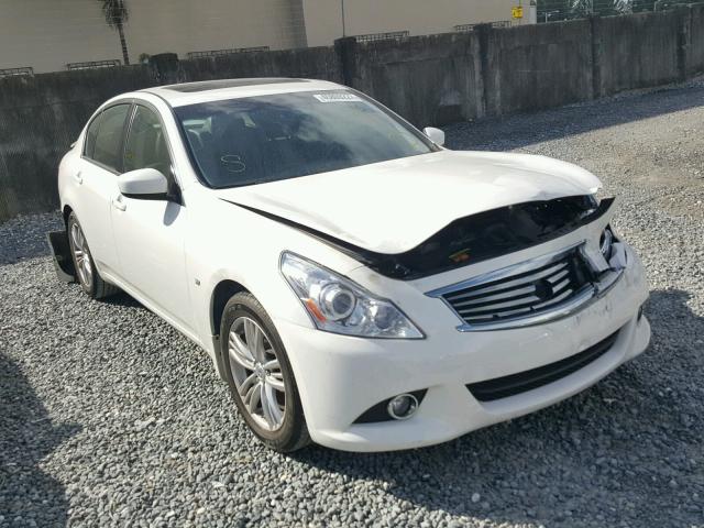 JN1CV6AP0FM580173 - 2015 INFINITI Q40 WHITE photo 1