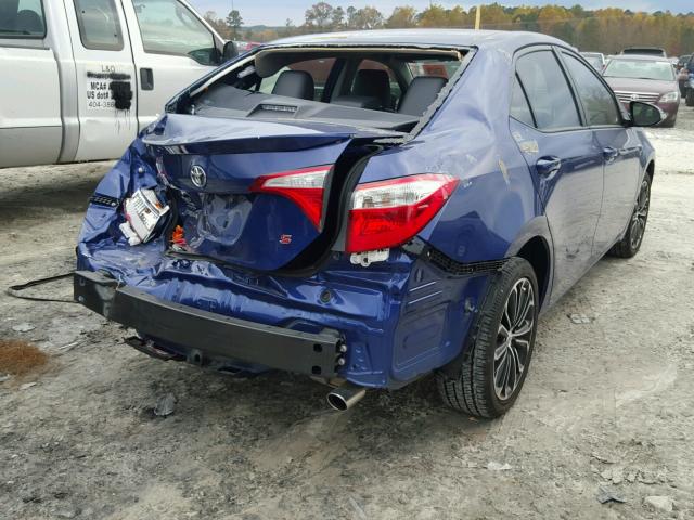 2T1BURHE2GC723060 - 2016 TOYOTA COROLLA L BLUE photo 4