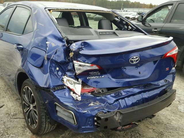 2T1BURHE2GC723060 - 2016 TOYOTA COROLLA L BLUE photo 9