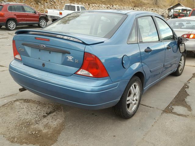 1FAFP34391W362358 - 2001 FORD FOCUS SE BLUE photo 4