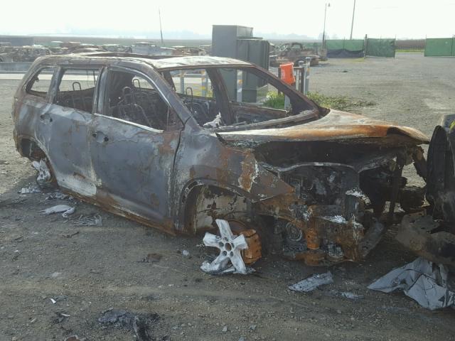 5TDDKRFH7FS214308 - 2015 TOYOTA HIGHLANDER BURN photo 1