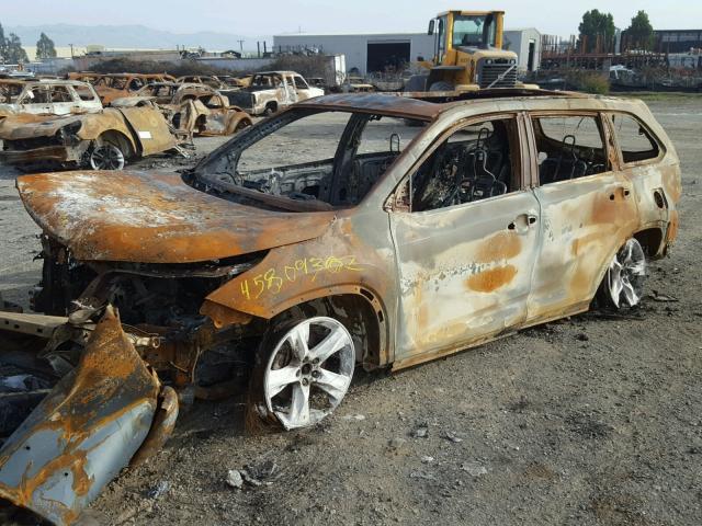 5TDDKRFH7FS214308 - 2015 TOYOTA HIGHLANDER BURN photo 2