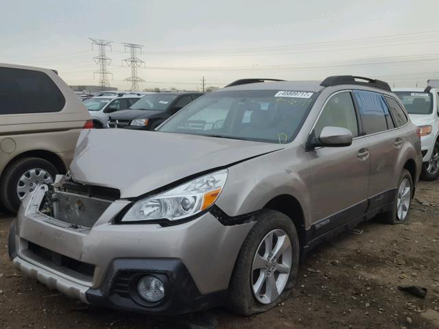 4S4BRCKC1E3204766 - 2014 SUBARU OUTBACK 2. BEIGE photo 2