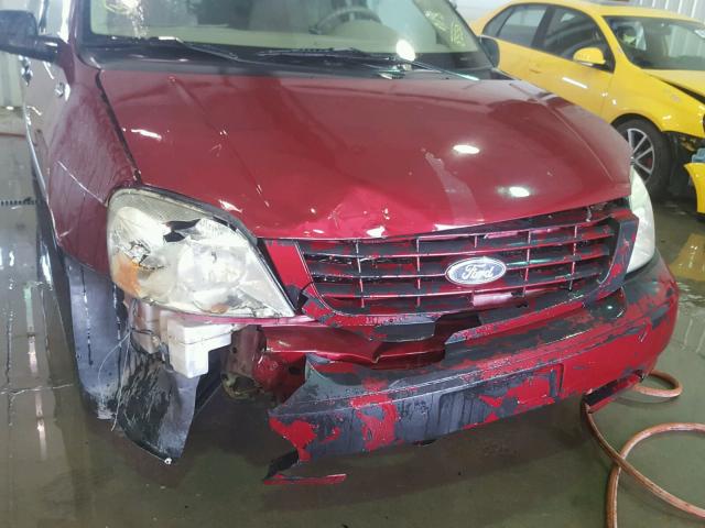 2FMZA516X4BA78550 - 2004 FORD FREESTAR S RED photo 9