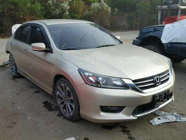 1HGCR2F5XEA057911 - 2014 HONDA ACCORD SPO GOLD photo 1