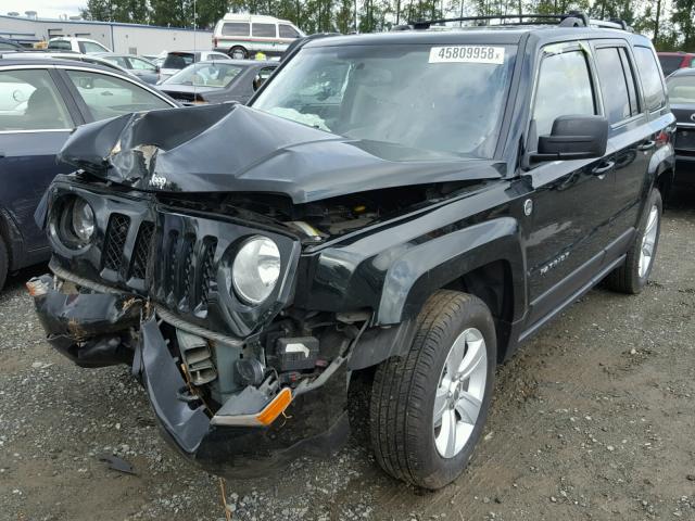 1C4NJRCB0DD225442 - 2013 JEEP PATRIOT LI BLACK photo 2