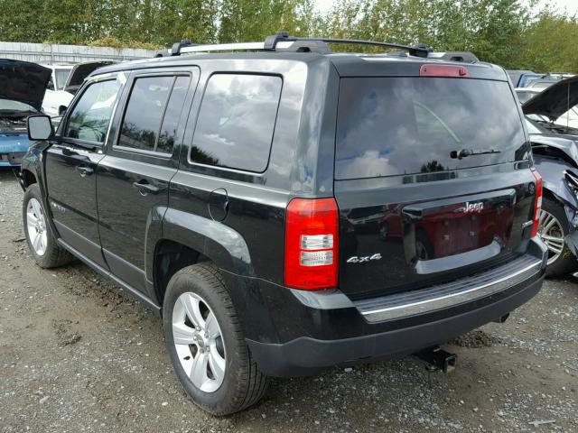 1C4NJRCB0DD225442 - 2013 JEEP PATRIOT LI BLACK photo 3