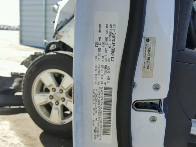 1C4NJCBA8ED777374 - 2014 JEEP COMPASS SP 白色 照片 10