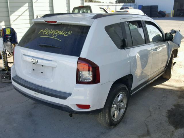 1C4NJCBA8ED777374 - 2014 JEEP COMPASS SP WHITE photo 4