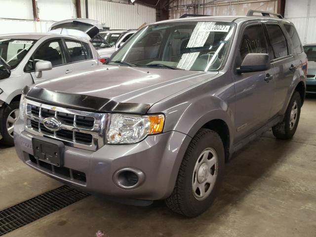 1FMCU92Z98KC39754 - 2008 FORD ESCAPE XLS GRAY photo 2