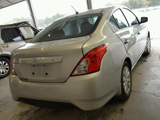 3N1CN7AP5GL873195 - 2016 NISSAN VERSA S SILVER photo 4