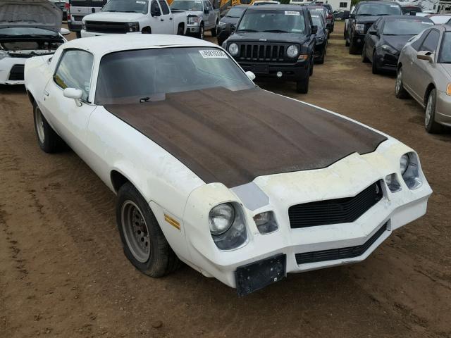 1S87HAL512639 - 1980 CHEVROLET CAMERO WHITE photo 1