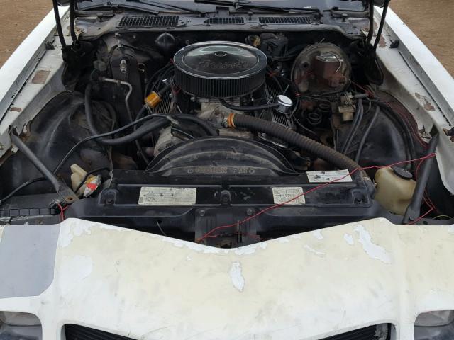 1S87HAL512639 - 1980 CHEVROLET CAMERO WHITE photo 7