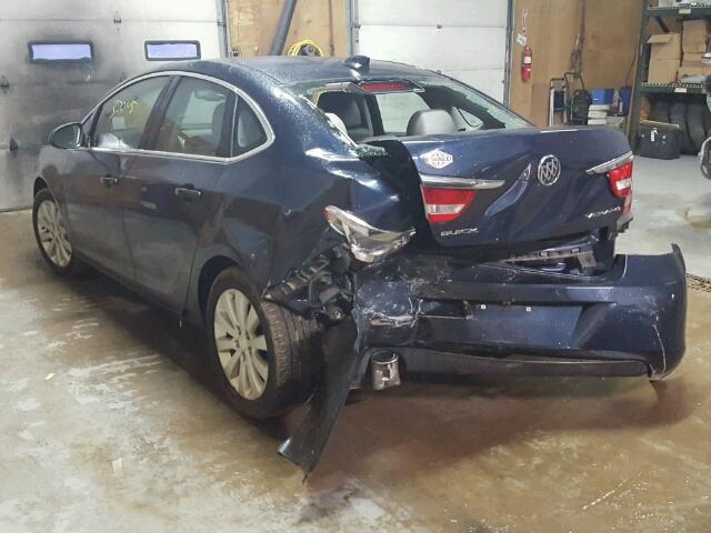 1G4PP5SK9F4134900 - 2015 BUICK VERANO BLUE photo 3