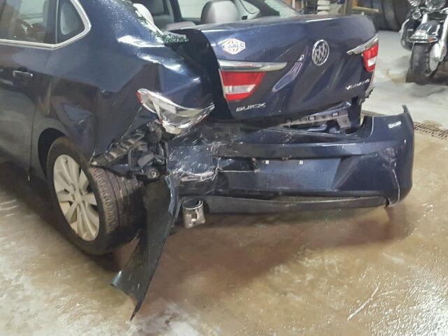 1G4PP5SK9F4134900 - 2015 BUICK VERANO BLUE photo 9